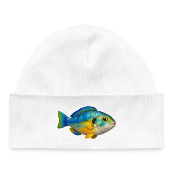 Bunter Fisch Aquarium Liebhaber - Baby Organic Mütze - Weiß - Vorne