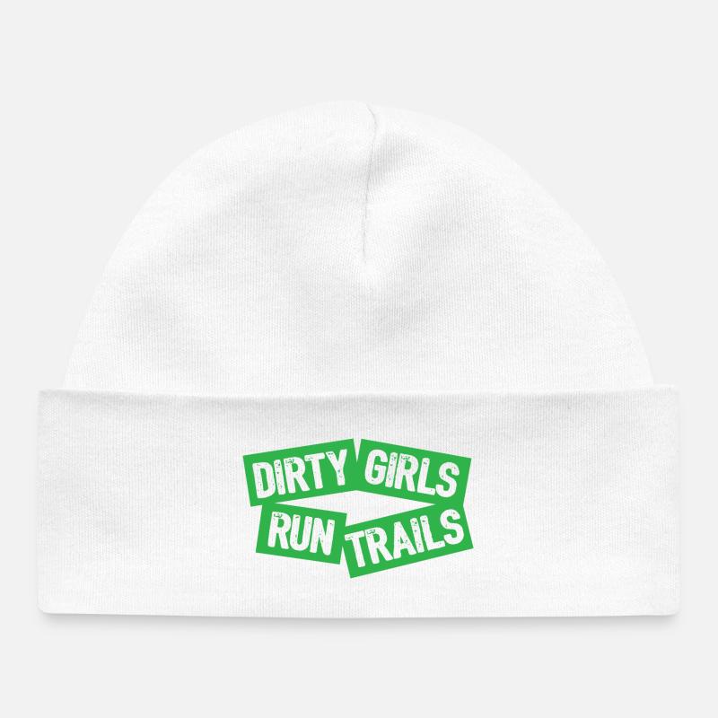 Dirty Girls Run Trails - Bonnet bébé bio - blanc