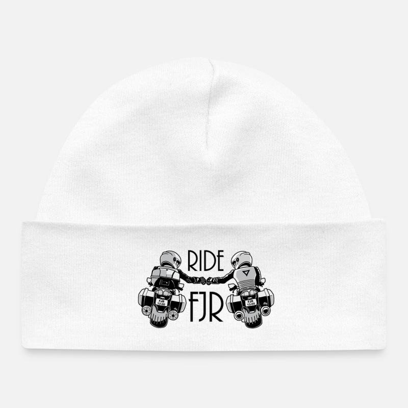 0852 2 RIDE FJR - Bonnet bébé bio - blanc