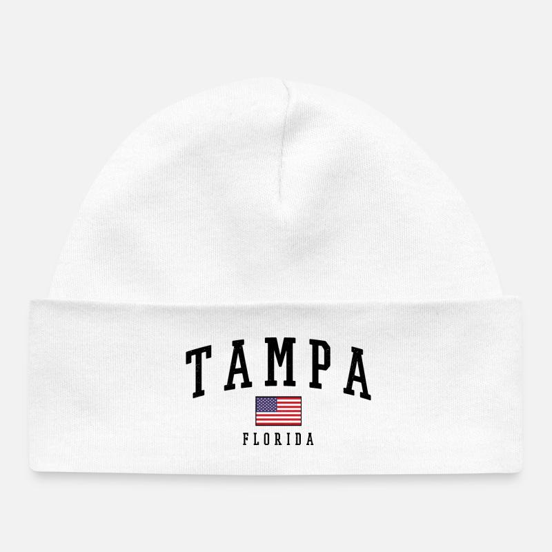 Tampa Floride - Bonnet bébé bio - blanc