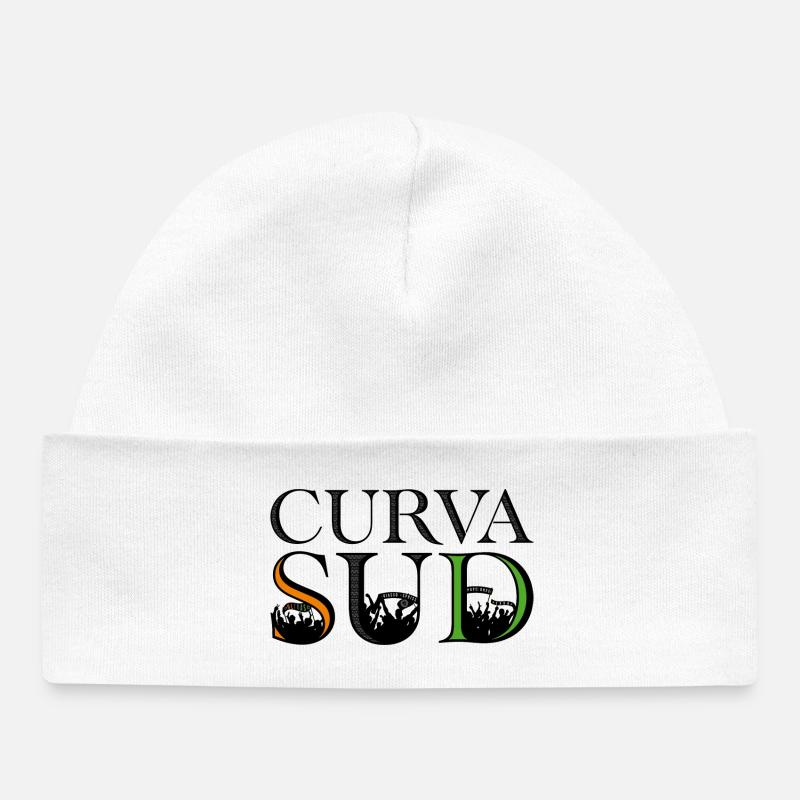Curva Sud - Bonnet bébé bio - blanc