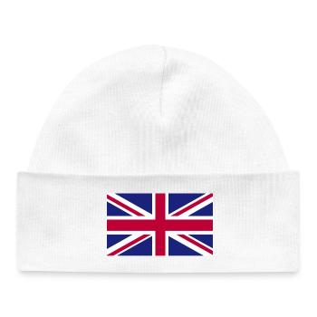 Great Britain National Flag - Baby Organic Beanie - white - Front