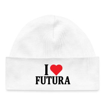 t-shirt I love Futura t-shirt gift idea - Baby Organic Beanie - white - Front