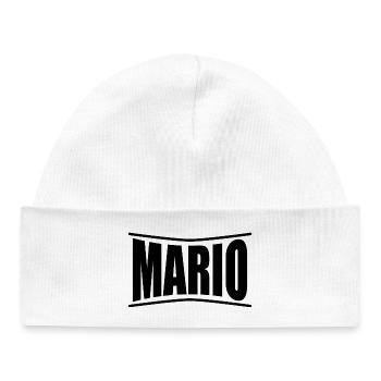 t-shirt Mario t-shirt gift idea - Baby Organic Beanie - white - Front