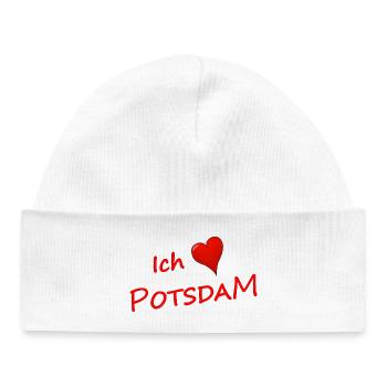 I love Potsdam - Baby Organic Beanie - white - Front