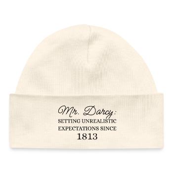 Mr. Darcy: Unrealistische Erwartungen seit 1813 III - Baby Organic Mütze - Weiß - Vorne