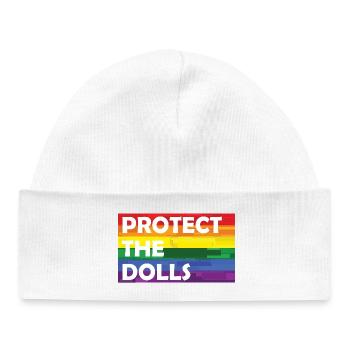 PROTECT THE DOLLS RAINBOW - Baby Organic Mütze - Weiß - Vorne
