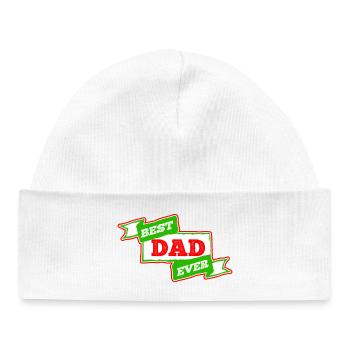 Bester Vater aller Zeiten - Baby Organic Mütze - Weiß - Vorne
