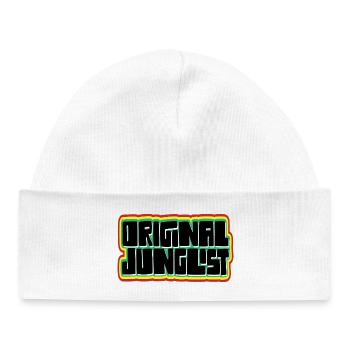 Original Junglist DNB Emblem - Baby Organic Beanie - white - Front