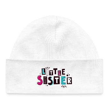 petite sœur - Bonnet bébé bio - blanc - Devant
