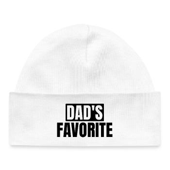 Favorite Daddy's Favorite I'm Daddy's Favorite - Baby Organic Beanie - white - Front