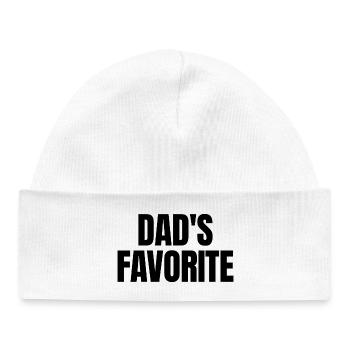 Favorite Daddy's Favorite I'm Daddy's Favorite - Baby Organic Beanie - white - Front