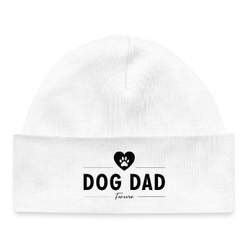 Dog Dad (Black) - Baby Organic Beanie - white - Front