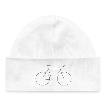 Fahrrad Rad - Baby Organic Mütze - Weiß - Vorne