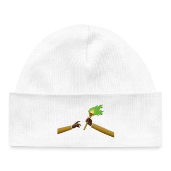 Congo - Passing of the Flame Zaire - Baby Organic Beanie - white - Front