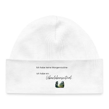 LIEBEVOLL Morgenroutine Wald - Baby Organic Mütze - Weiß - Vorne
