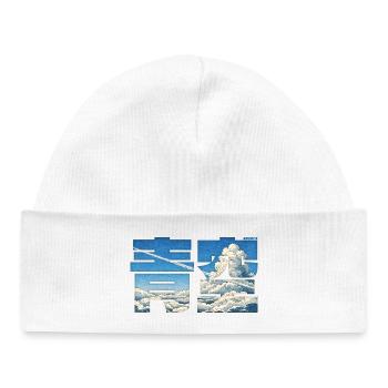 Aozora - Blue Sky - Baby Organic Beanie - white - Front