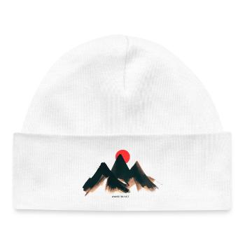 Urban Mountain - Nature Vibes par Free Art - Bonnet bébé bio - blanc - Devant