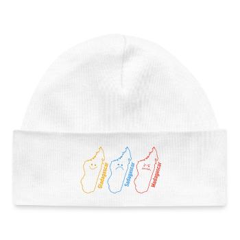 Géographie Géographe Drôle Gladagascar Sadagascar - Bonnet bébé bio - blanc - Devant