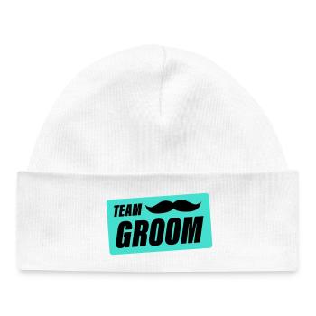 team_groom- - Bonnet bébé bio - blanc - Devant