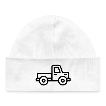 Lkw - Baby Organic Mütze - Weiß - Vorne