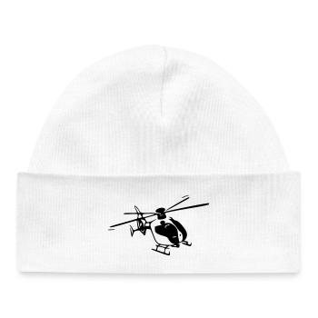 White Helicopter - EC135 Women's T-Shirts - Baby Organic Beanie - white - Front