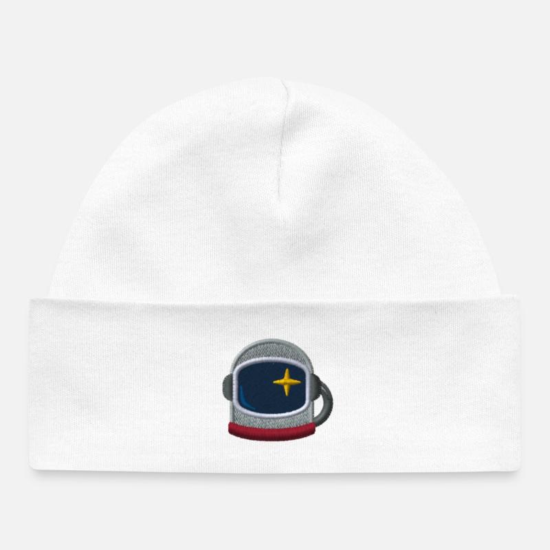 Casque d’astronaute - Bonnet bébé bio - blanc