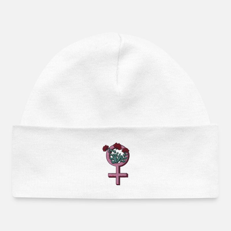Autonomisation des filles - Bonnet bébé bio - blanc