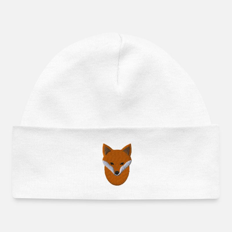 Renard - Bonnet bébé bio - blanc