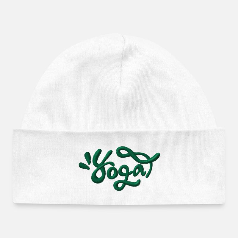Yoga - Bonnet bébé bio - blanc