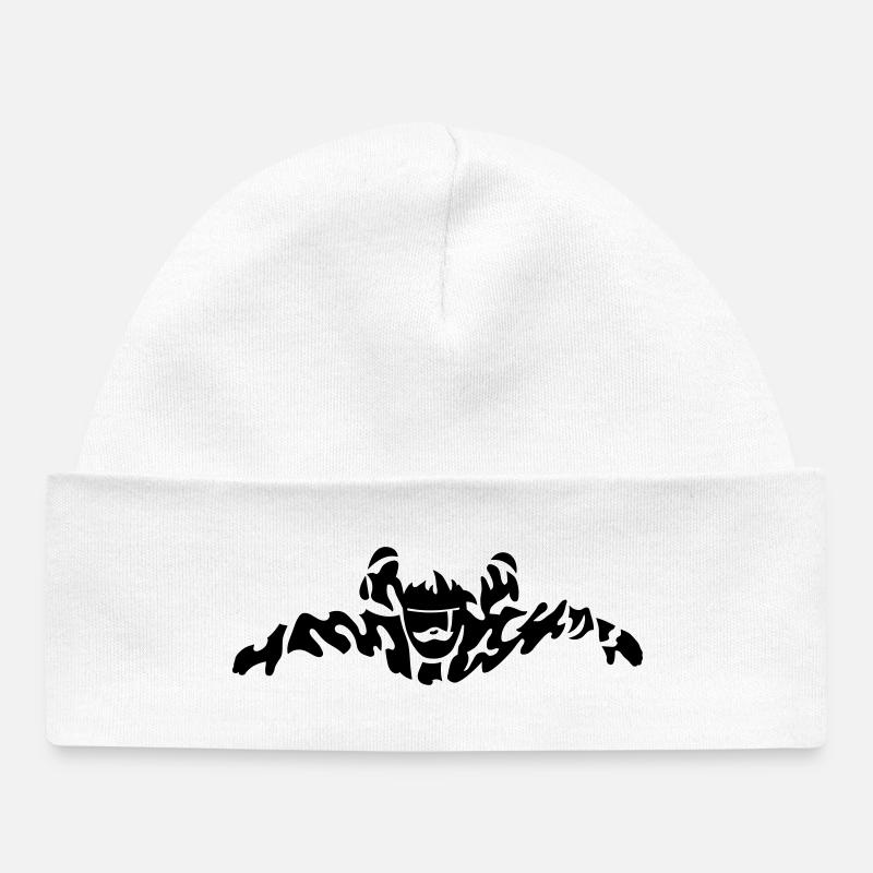 skydiver extreme - Bonnet bébé bio - blanc