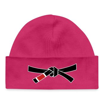 Ceinture noire - Ceinture noire - Bonnet bébé bio - hot pink - Devant