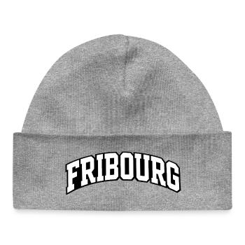Fribourg Arch lettering - Baby Organic Beanie - heather grey - Front
