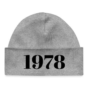 1978 Vintage 1978 Retro 1978 Birthday 1978 - Baby Organic Beanie - heather grey - Front