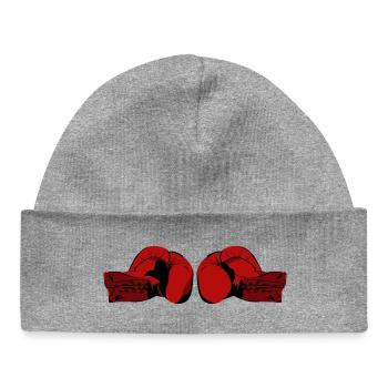Boxhandschuhe - Baby Organic Mütze - Grau meliert - Vorne