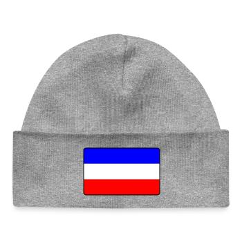Flag farmers protest - Baby Organic Beanie - heather grey - Front