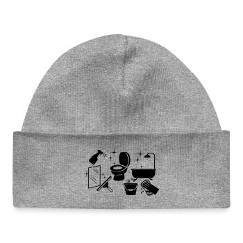 Cleaner 7 - Baby Organic Beanie - heather grey - Front