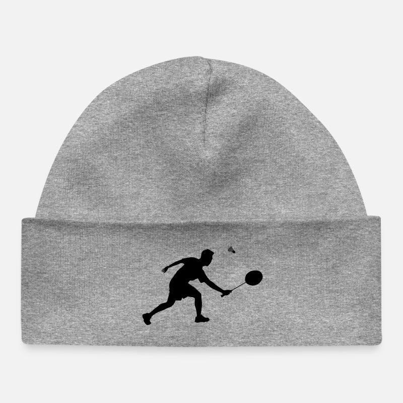 Nuance de badminton - Bonnet bébé bio - gris chiné