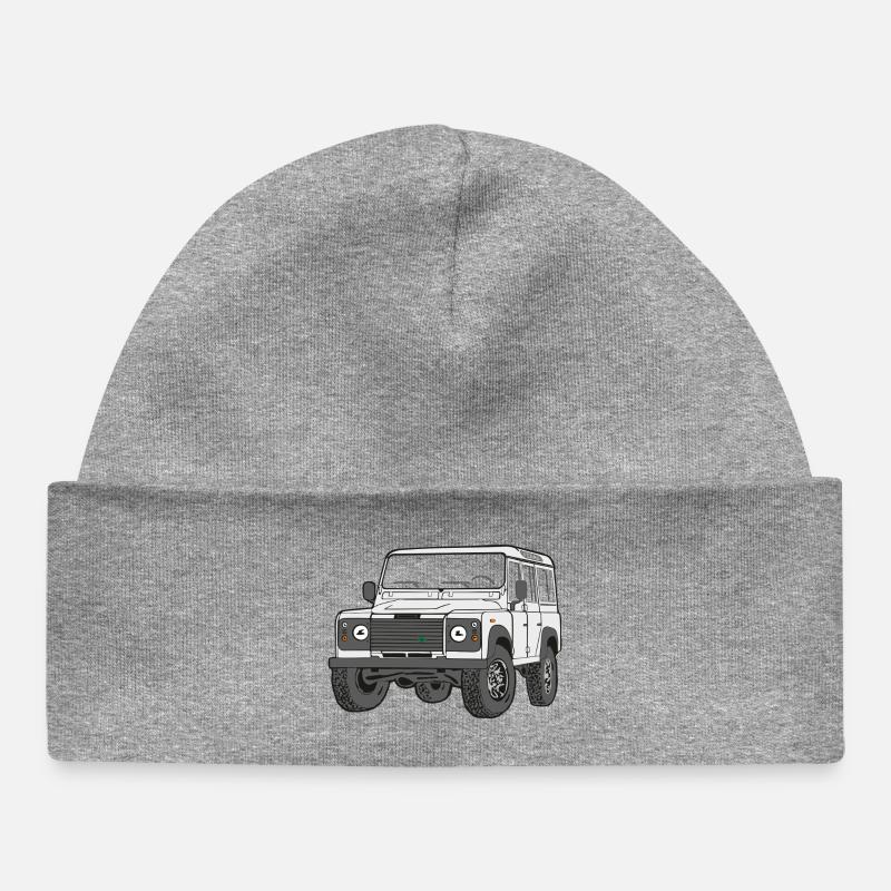 4x4 Defender 110 Adventure - Bonnet bébé bio - gris chiné