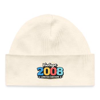 Édition limitée cadeau pour le 18e anniversaire 2008 - Bonnet bébé bio - gris chiné - Devant
