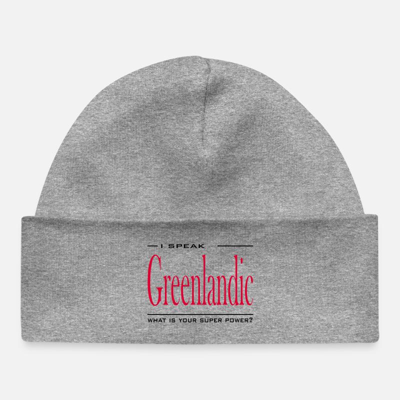 Super Puissance Groenlandaise - Bonnet bébé bio - gris chiné