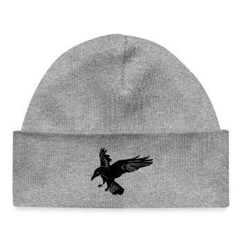 Raven Hugin - Baby Organic Beanie - heather grey - Front