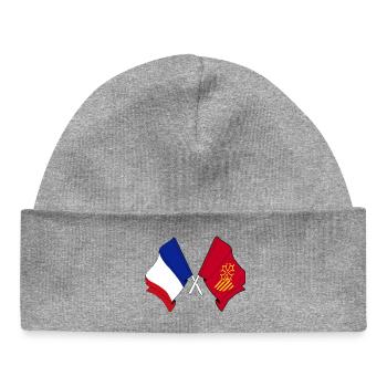 Languedoc-Roussillon & France – One identity - Baby Organic Beanie - heather grey - Front