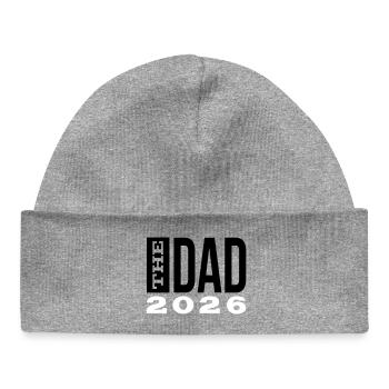 The Dad 26 Dad Baby Dad 2026 Father's Day Gift - Baby Organic Beanie - heather grey - Front