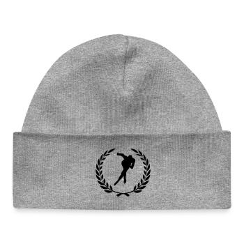 Sport prize laurel wreath laurel wreath skating - Baby Organic Beanie - heather grey - Front