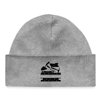Logo de Mason - Bonnet bébé bio - gris chiné - Devant