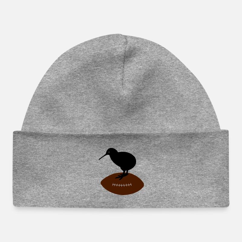 Kiwi Rugby - Bonnet bébé bio - gris chiné