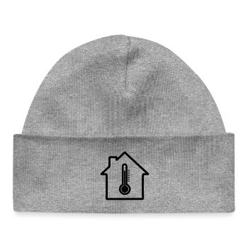 Thermomètre de chauffage domestique - Bonnet bébé bio - gris chiné - Devant