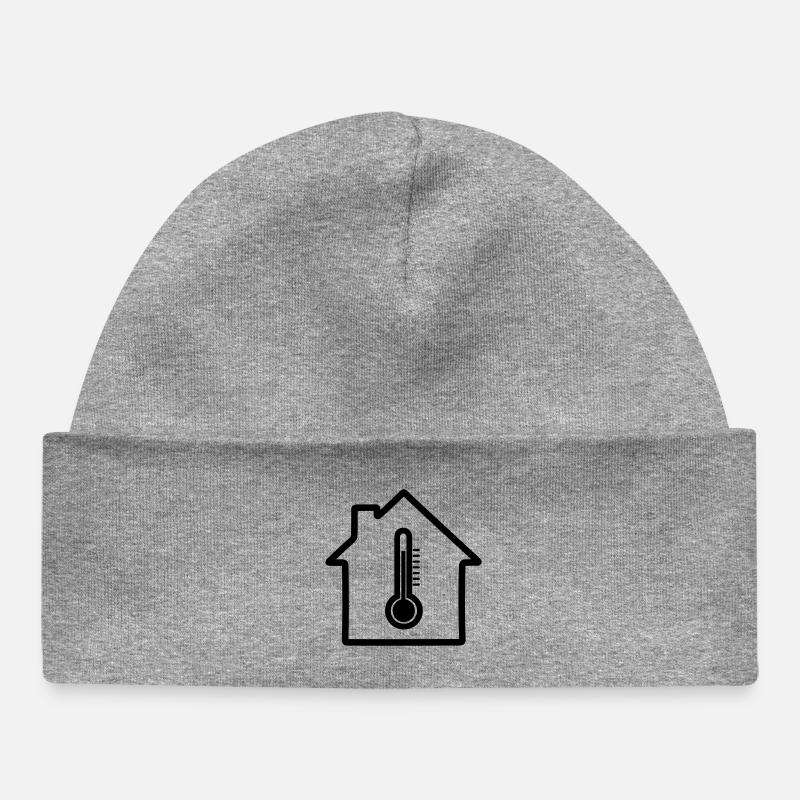 Thermomètre de chauffage domestique - Bonnet bébé bio - gris chiné