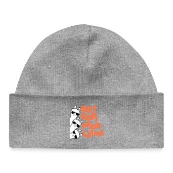 Not our Problama 3 Lamas Freunde Team Sonnenbrille - Baby Organic Mütze - Grau meliert - Vorne